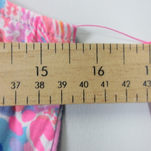 Lilly Pulitzer Girls Mini Agee Romper Dress XL Pink Cotton Sleeveless Beach 176 - Picture 10 of 12